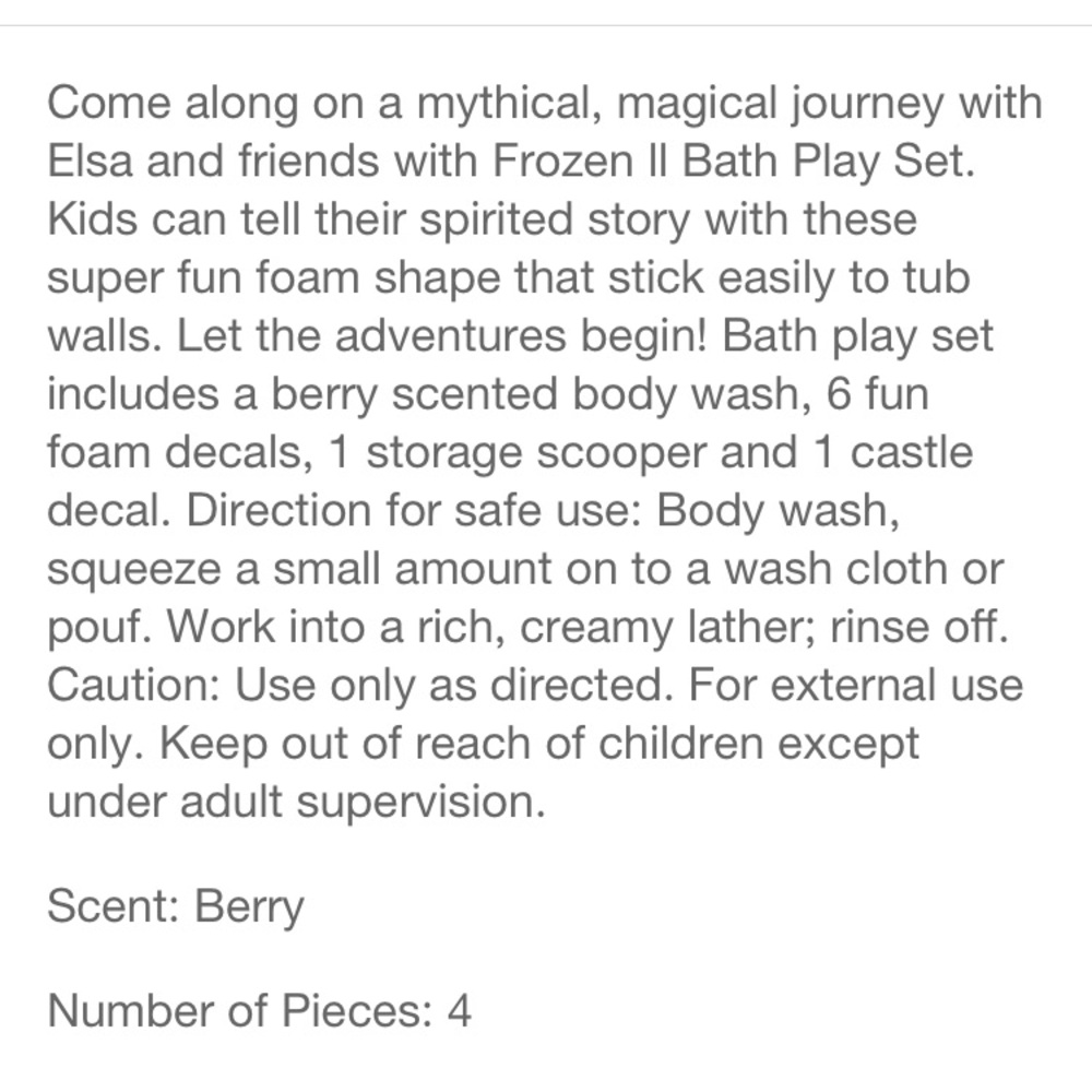 ❣️3/$24 Frozen 2 - Bath Play Set - Picture 4 of 8
